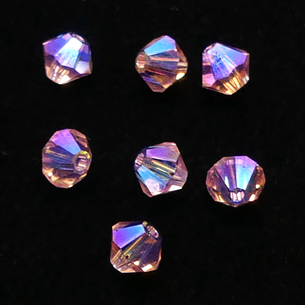 Bicone 4 - Rose Claire AB2x  (25 pces)