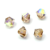 Bicone 4 - Topaze Fumée Claire AB (25 pces)