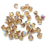 Bicone 4 - Topaze Fumée Claire AB (25 pces)