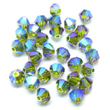 Bicone 4 - Olivine AB2x (25 pces)