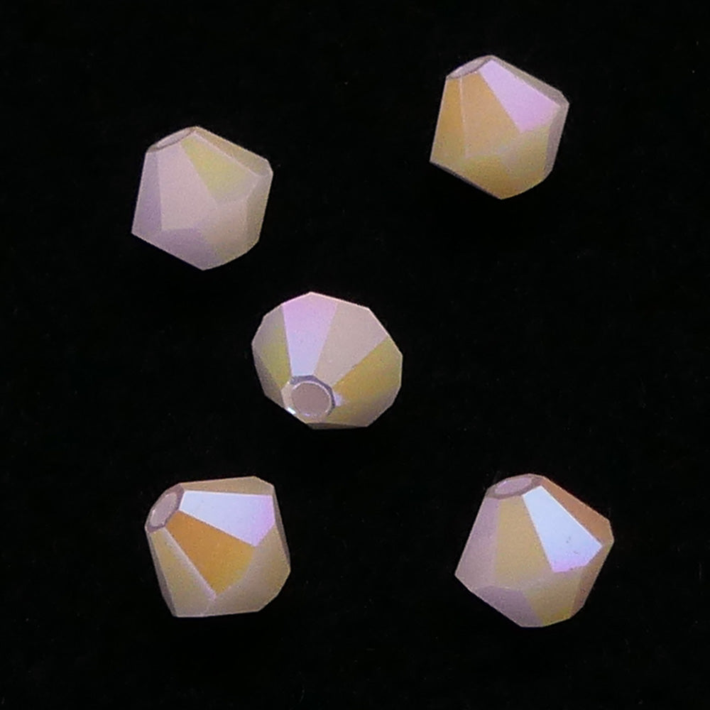 Bicone 4 - Rose Alabaster AB2x (25 pces)