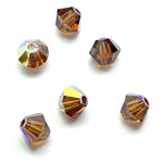 Bicone 4 - Topaze Fumée AB (25 pces)