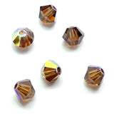 Bicone 4 - Topaze Fumée AB (25 pces)