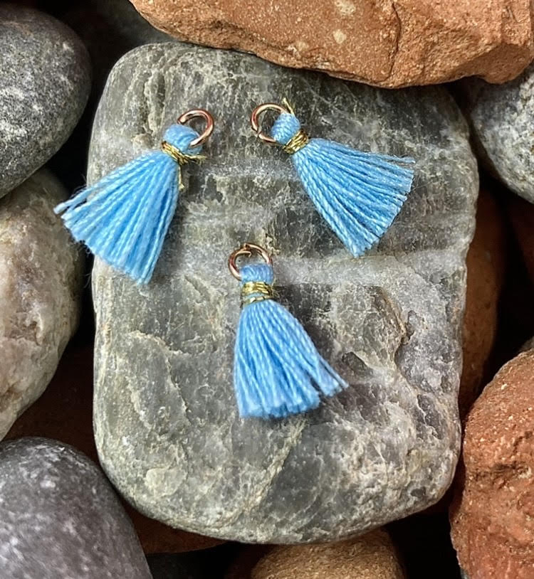 Mini pompon Bleu ciel (1pce)