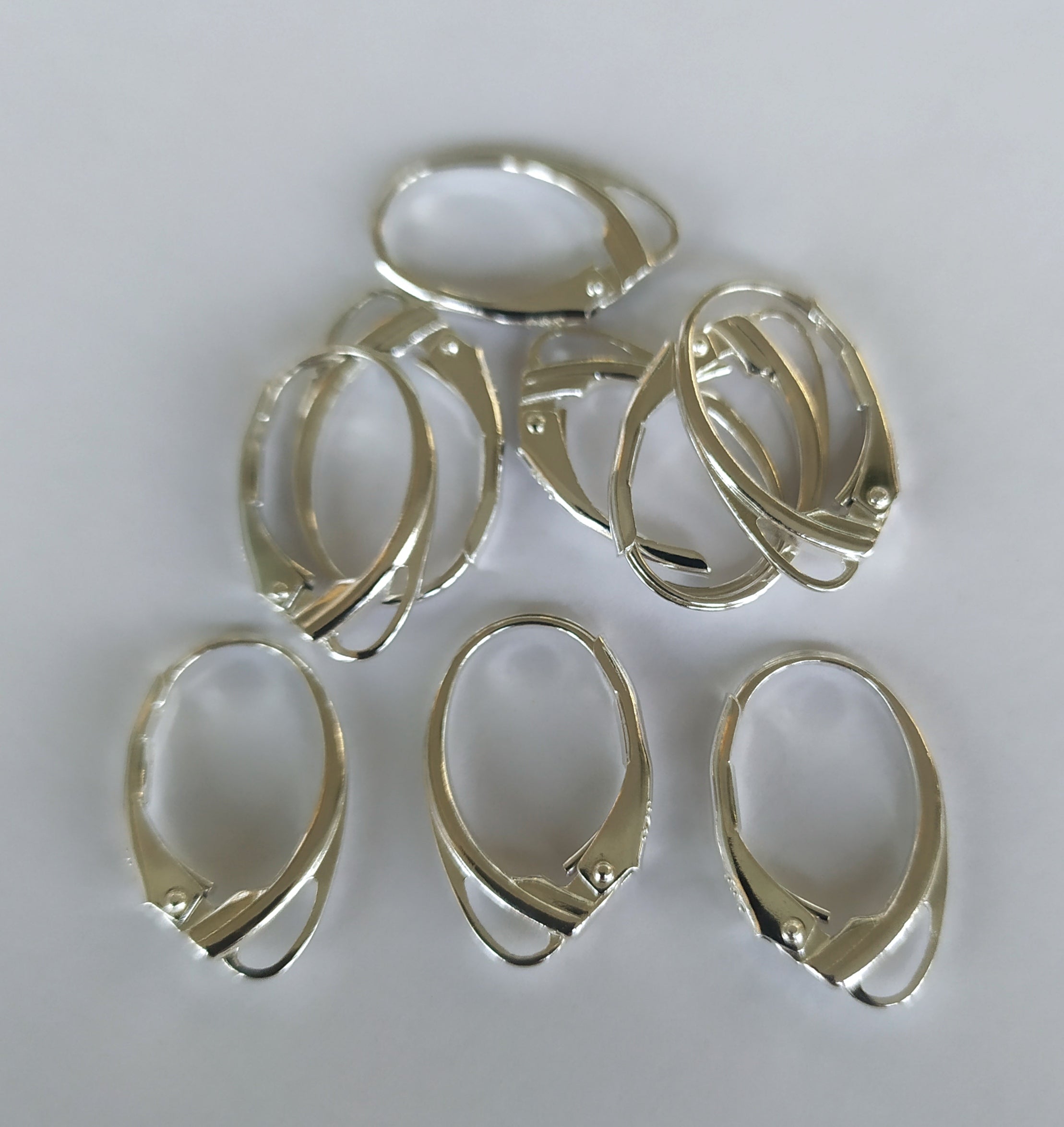Boucles d'oreilles à levier en argent sterling