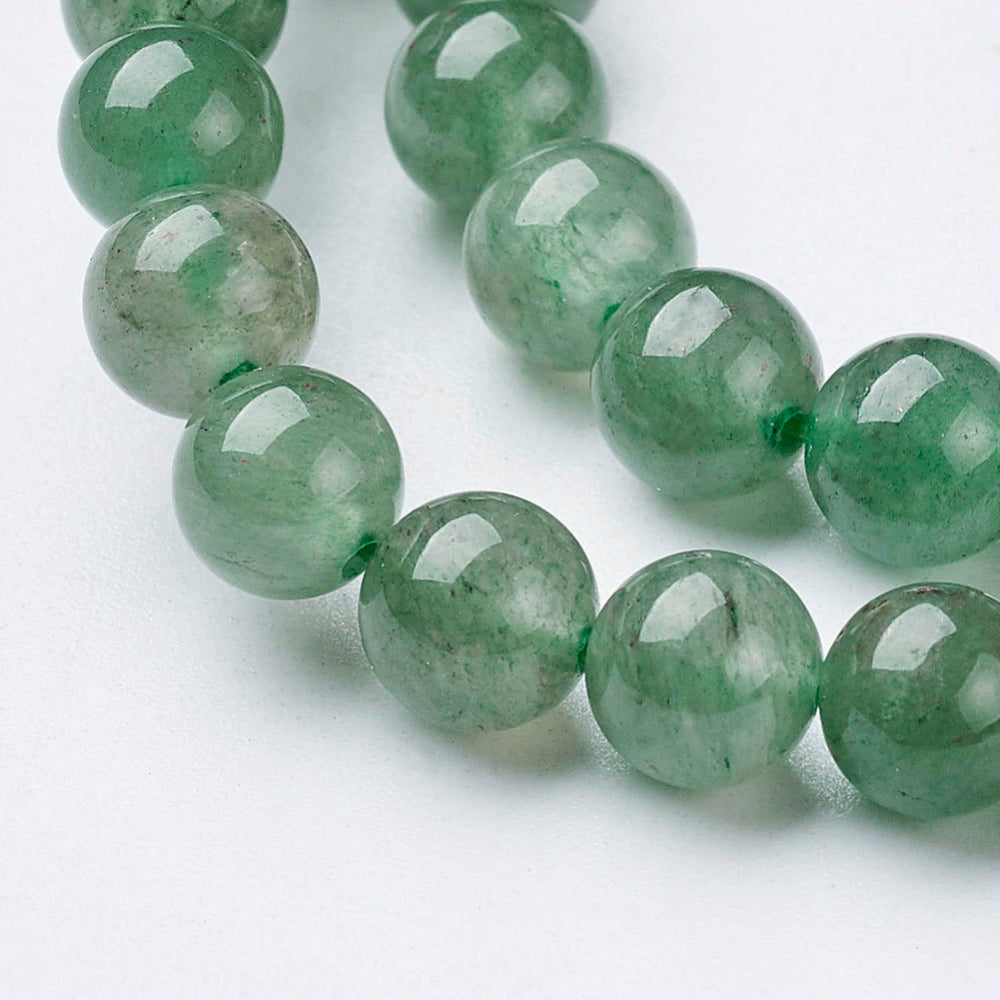 Ronde 6 - Aventurine verte naturelle  (10 pces)