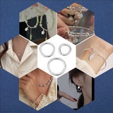 Anneau rond ouvert 6 x 0.7mm - Argent sterling 925