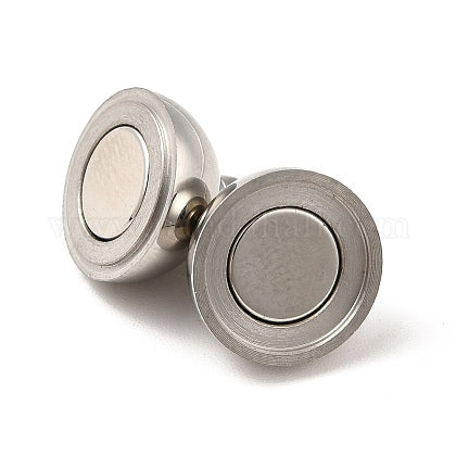 Fermoir - Aimanté boule argentée, 10 mm (à la pièce)