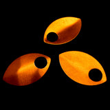 Écaille grande en aluminum 36 x 22 mm - Cuivré (3 pces)