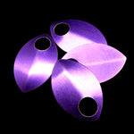 Écaille grande en aluminum 36 x 22 mm - Violet (3 pces)