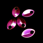 Écaille petite en aluminum 12 x 7.5 mm - Rose (5 pces)
