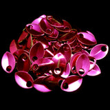 Écaille petite en aluminum 12 x 7.5 mm - Rose (5 pces)