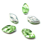 Feuille de verre - Vert Peridot (20 pces)