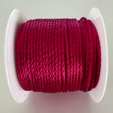 Cordon de Nylon - Fuschia satiné (au mètre)
