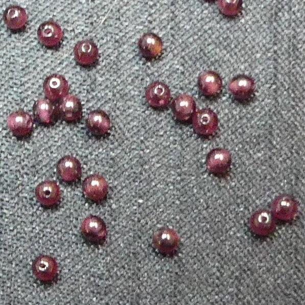 Ronde 2 - Grenat naturel grade AA (10 pces)