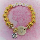 Perle ronde 8 mm - Or (10 pces)