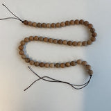 Ronde 8 - Perles en bois naturel clair (10 pces)