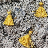 Mini pompon Jaune Kaki (1 pce)