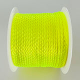 Cordon de Nylon - Jaune Fluo 2 mm (au mètre)
