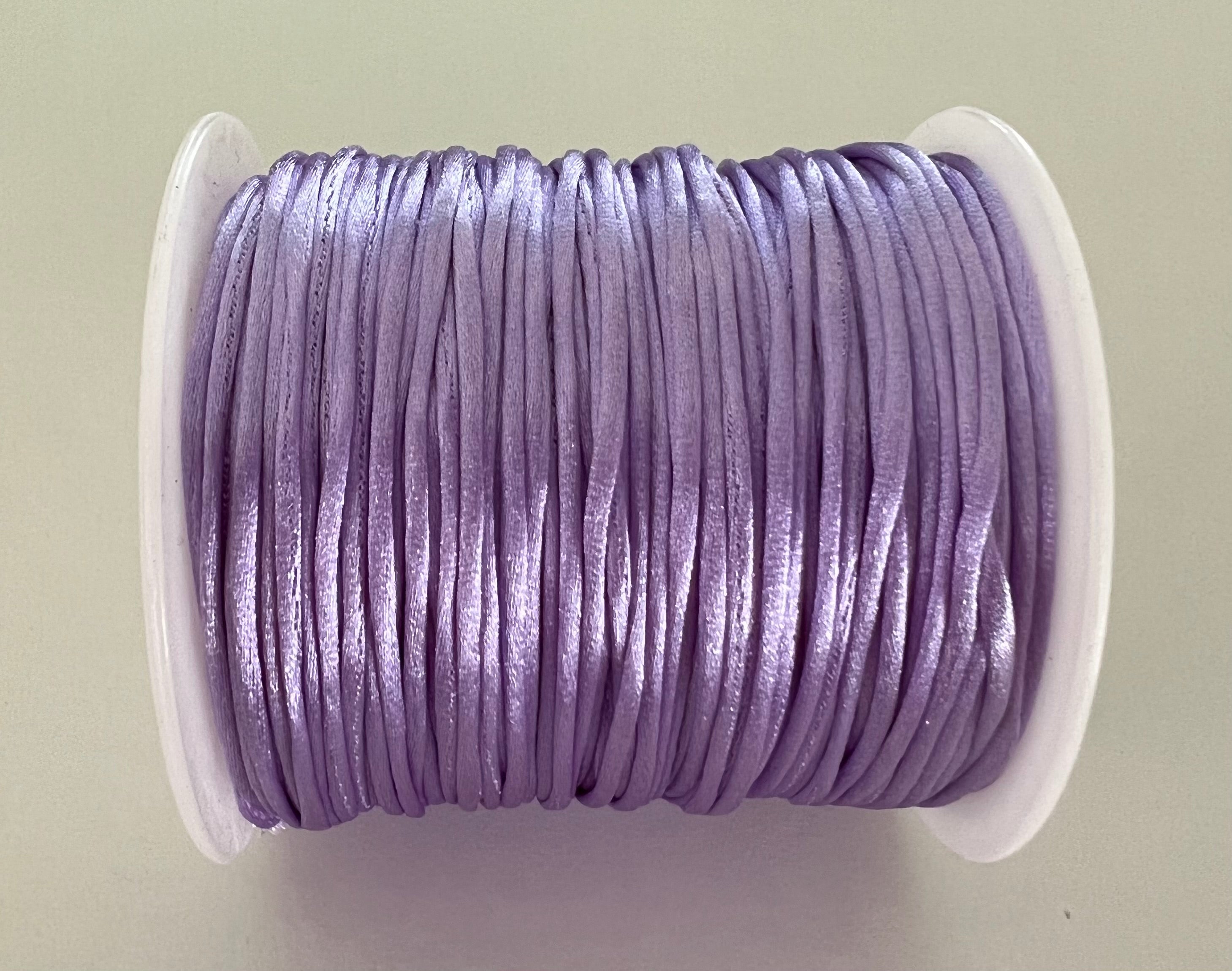 Cordon de Nylon - Mauve 1 mm (au mètre)