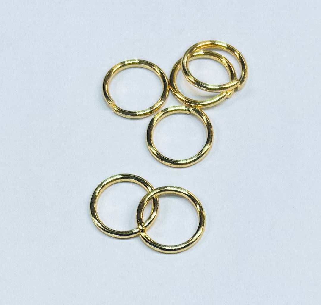 Anneau 16G / 13x1.5 mm - Doré (10 pces)