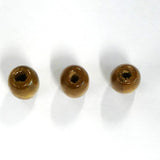 Perle de bois ovale teintée - (20 pces)