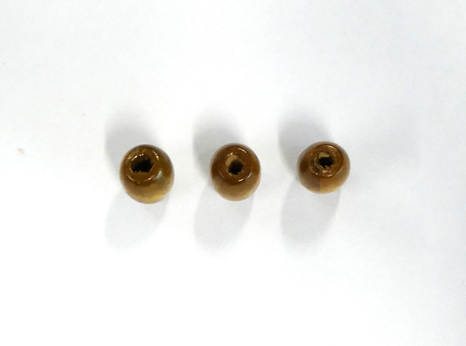 Perle de bois ovale teintée - (20 pces)