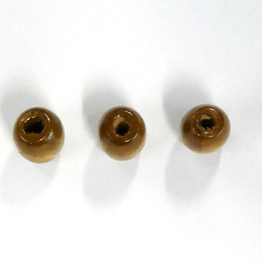 Perle de bois ovale teintée - (20 pces)