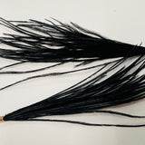 Pendentif - Plume d'autruche Noir (1pce)