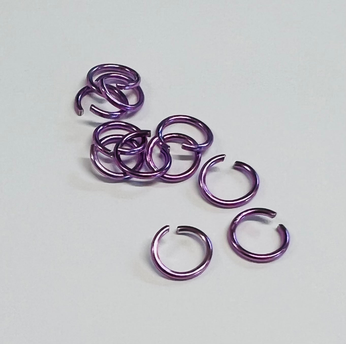 Anneau 20G / 5 mm - lumière Pourpre  (10 pces)