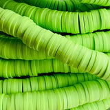 Perles Heishi - Vert pomme (5 g ~100 Pces)