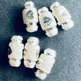 Perle Baril Argent Sterling 6x3mm (la pièce)