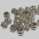 Perle baril Light Silver (10 pces)