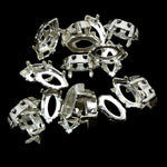 Sertissage navette 10 x 5 mm - Argenté  (1 pce)