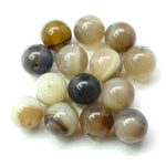 Ronde 10 - Agate naturelle Botswana (5 pces)