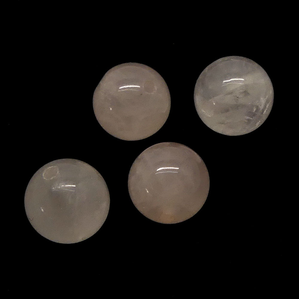 Ronde 8 - Quartz naturel rose (10 pces)