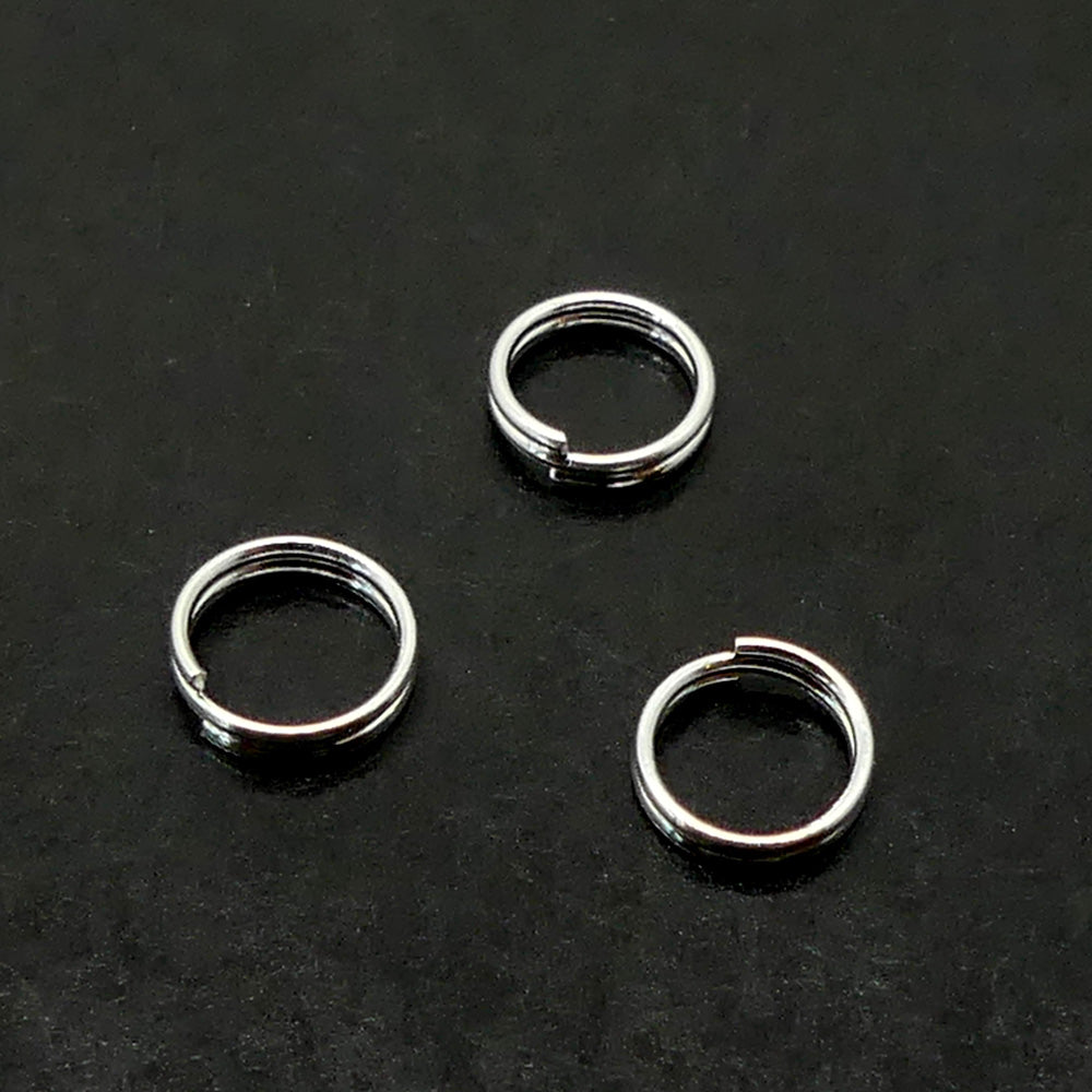 Anneau fendu en argent 5 mm (10 pces)
