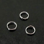 Anneau fendu en argent 5 mm (10 pces)