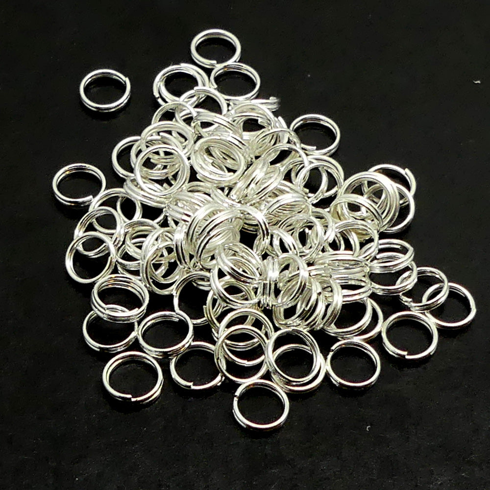 Anneau fendu en argent 5 mm (10 pces)