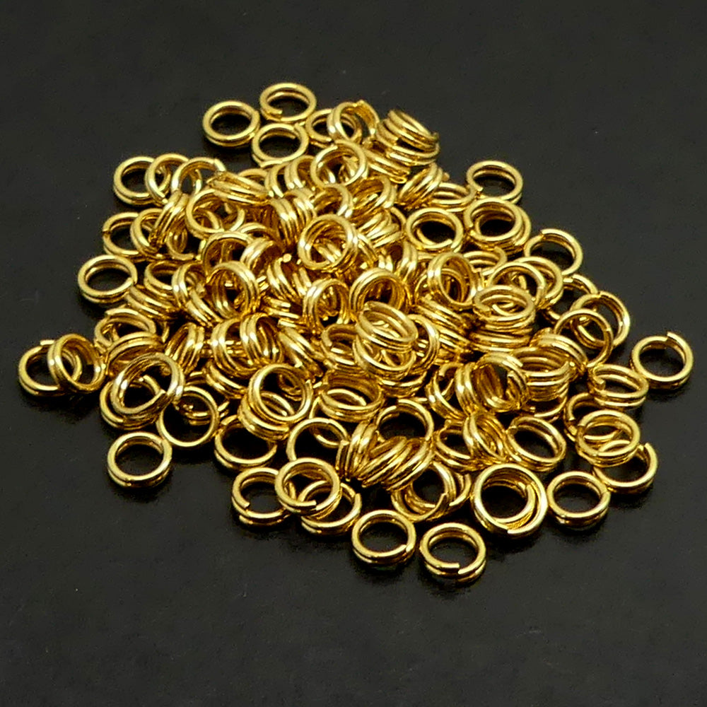 Anneau fendu or 5 mm (10 pces)