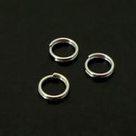 Anneau fendu en argent 6 mm (10 pces)