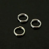 Anneau fendu en argent 6 mm (10 pces)