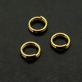 Anneau fendu or 6 mm (10 pièces)