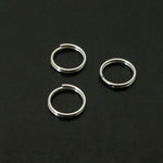 Anneau fendu en argent 8 mm (10 pces)