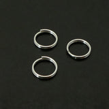 Anneau fendu en argent 8 mm (10 pces)