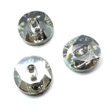 Bouton rond asymétrique 12 - Diamant Noir (1 pce)