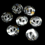 Bouton rond asymétrique 12 - Cristal CAL (1 pce)