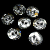 Bouton rond asymétrique 12 - Cristal CAL (1 pce)