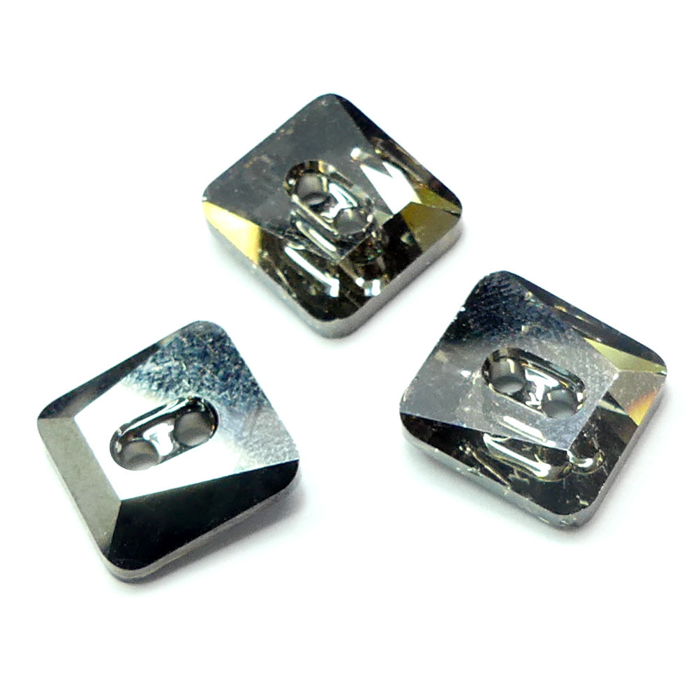 Bouton carré asymétrique 12 - Black Diamond (1 pce)