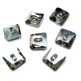 Bouton carré asymétrique 12 - Black Diamond (1 pce)